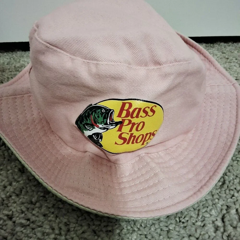 Bass Pro Shops Kids Girls Logo Bucket Hat Light Pink